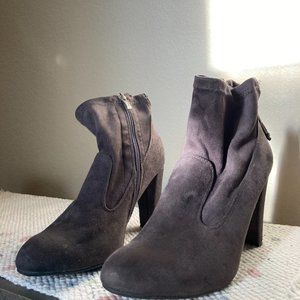 Womens Grey Booties Size 8.5